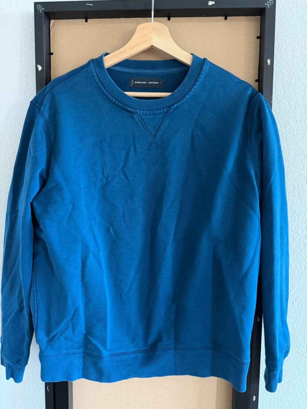 Everlane Deep Teal Crewneck Sweatshirt
